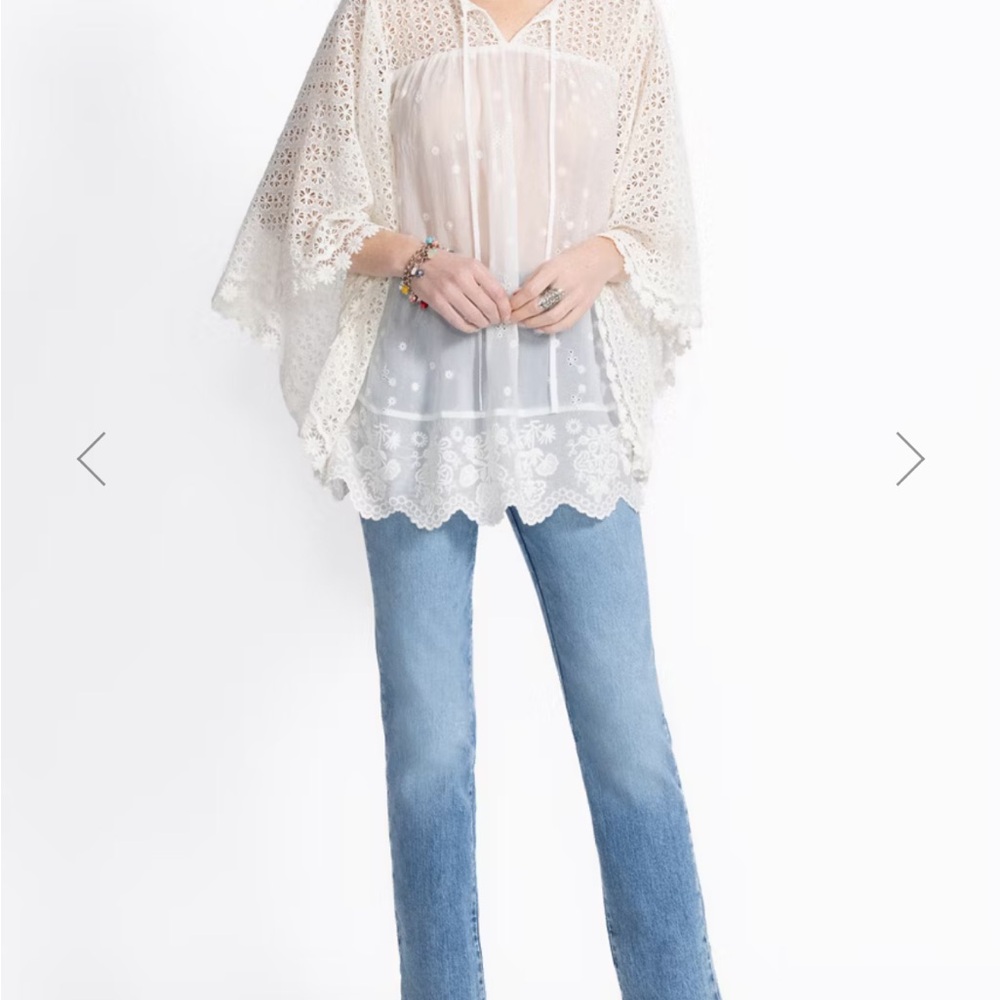 NWT Johnny Was Melodie Tunic in White. Size Small - Picture 3 of 8
